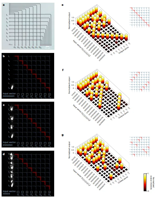 8×8開(kāi)關(guān)陣列的性能測(cè)試圖 8×8開(kāi)關(guān)陣列的性能測(cè)試圖
