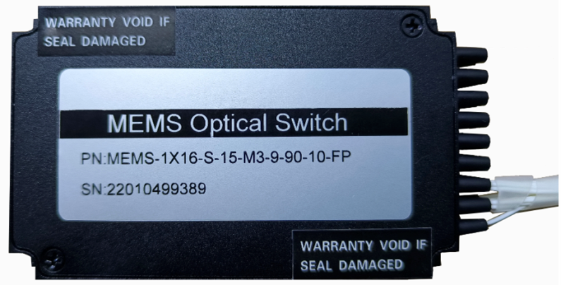 MEMS1×16單模光開關(guān)標(biāo)準化模塊實物圖