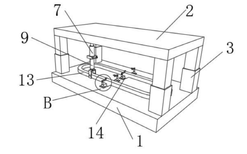 便攜式光纖跳線限位機(jī)構(gòu)（滑動槽+卡扣）整體示意圖 - 廣西科毅光通信