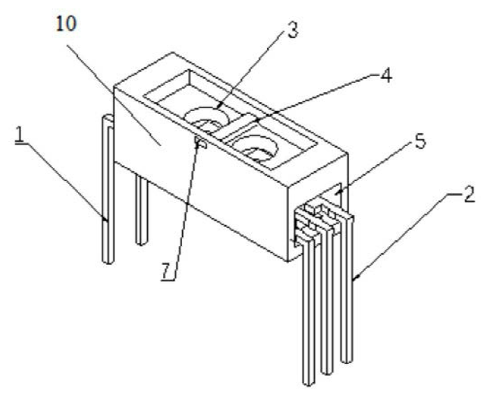 反射式光電開關(guān)主體示意圖 - 廣西科毅光通信