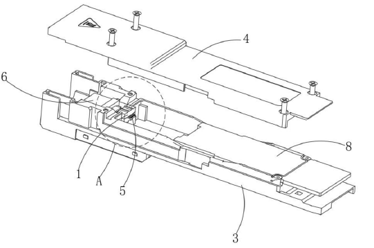 MPO光模塊爆炸示意圖-廣西科毅光通信